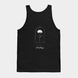 Fantasy Aesthetic Flower in Dome Tank Top